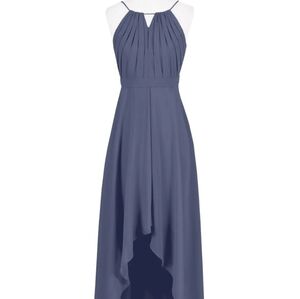 Azazie‎ Oaklynn Stormy color bridesmaid wedding dress Size A4